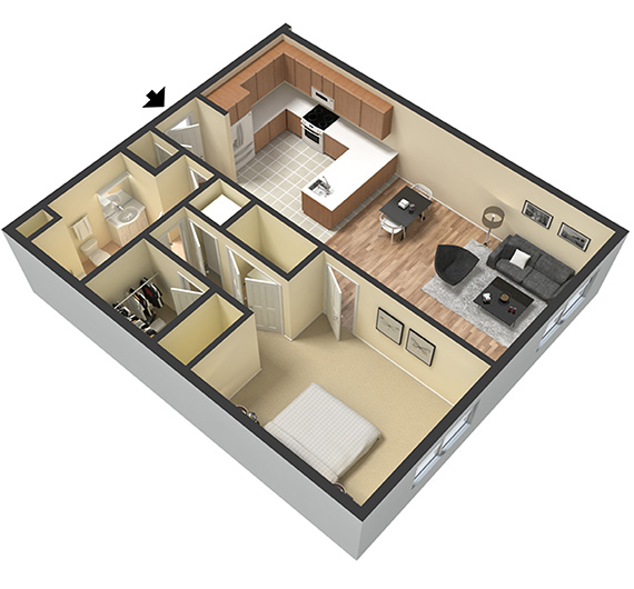 Building 1 - Model E3 - Unit 16